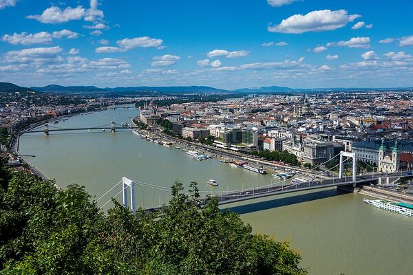 Budapest city skyline