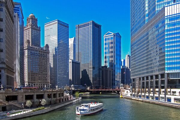 Chicago city skyline