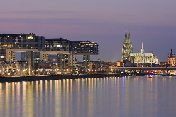 Cologne city skyline