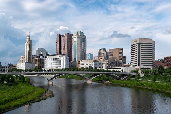 Columbus city skyline