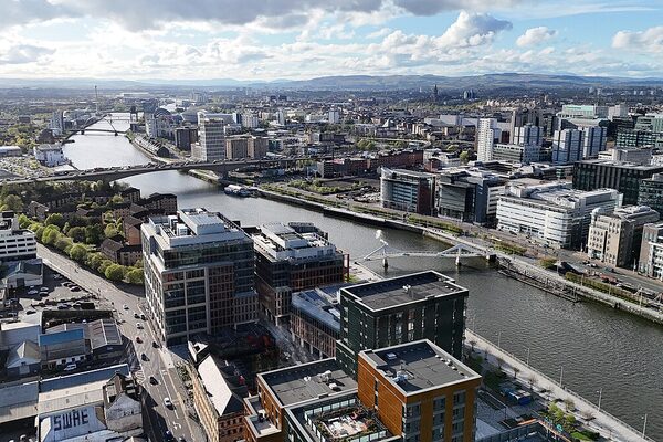Glasgow city skyline
