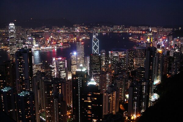 Hong Kong city skyline