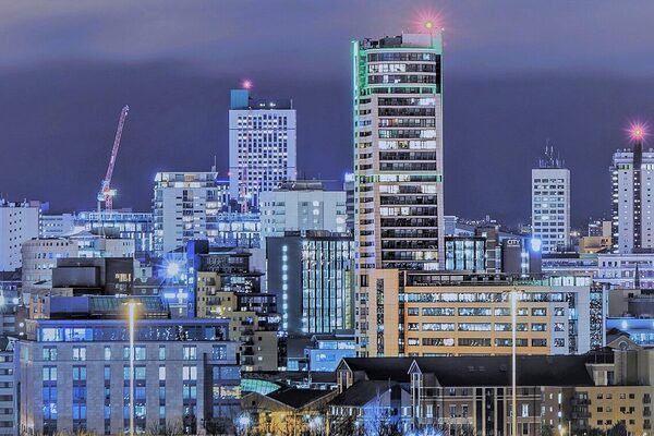 Leeds city skyline