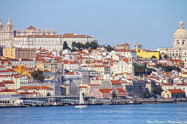 Lisbon city skyline