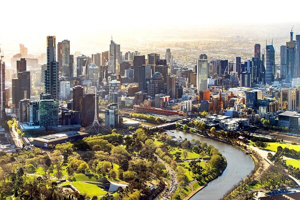 Melbourne city skyline
