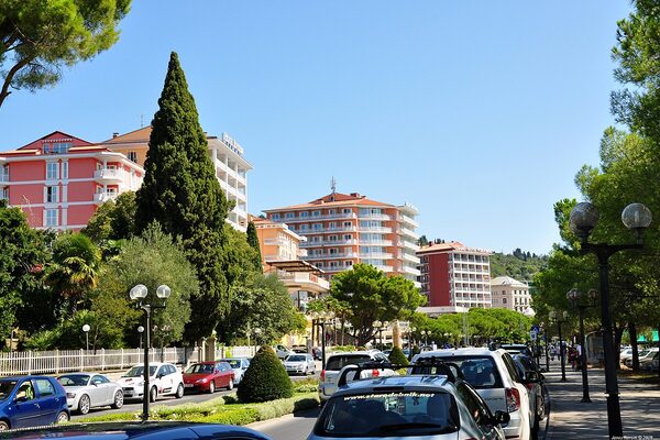 Portoroz city skyline