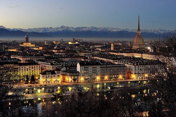 Turin city skyline